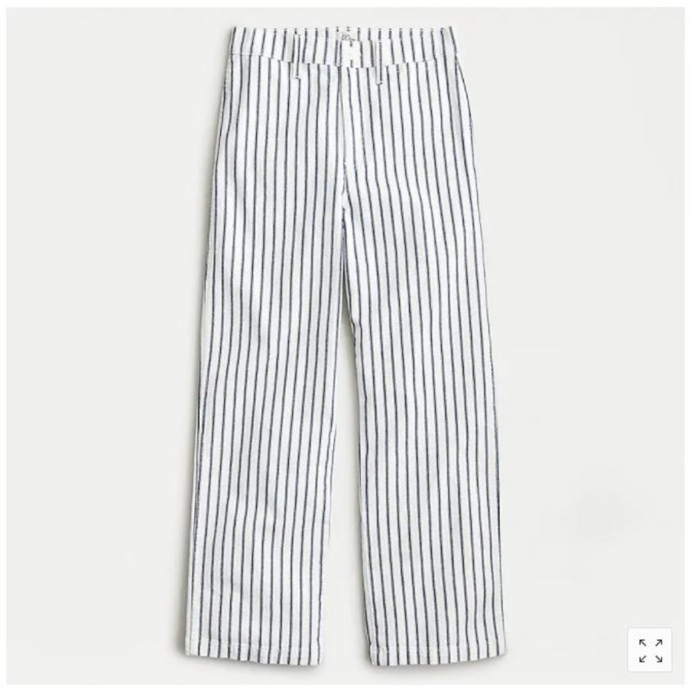 J. Crew Slim wide-leg jean in stripe
